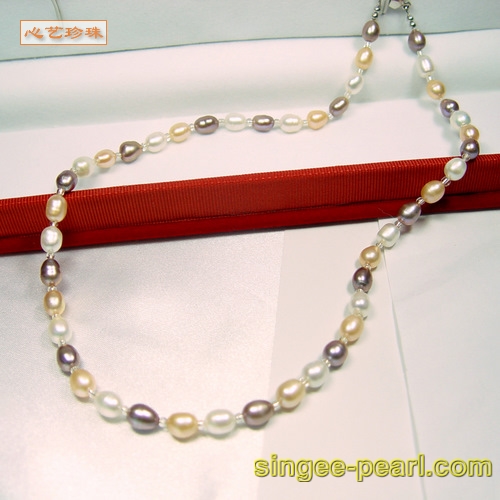 心艺珍珠项链[彩色珍珠项链XL011-10]