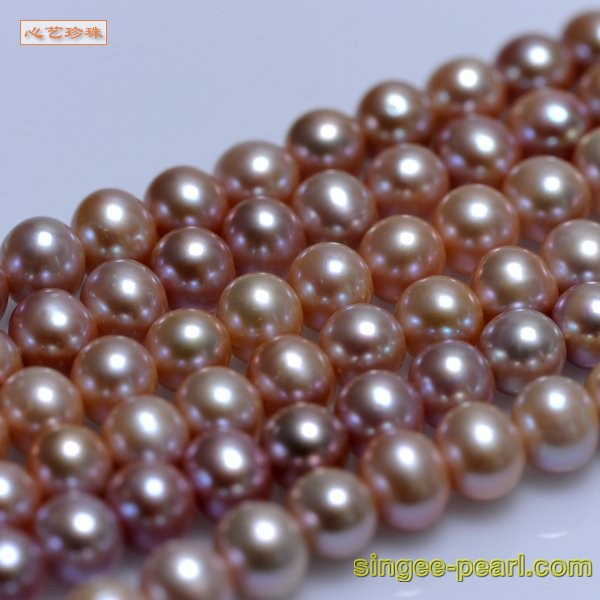 心艺珍珠图片:(10-11mm紫色)珍珠直链ZL12022-3->点击浏览大图