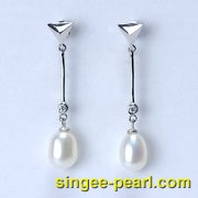 (7-8mm白色)珍珠耳钉ED12027|心艺珍珠饰品网-珍珠图片