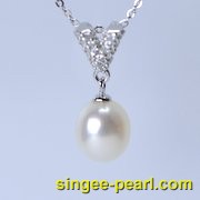(8.5-9mm白色)珍珠挂坠GZ12013|心艺珍珠饰品网-珍珠图片展示