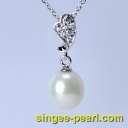 (8.5-9mm白色)珍珠挂坠GZ12018-3|心艺珍珠饰品网-珍珠图片展示
