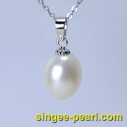 (8.5-9mm白色)珍珠挂坠GZ12021|心艺珍珠饰品网-珍珠图片