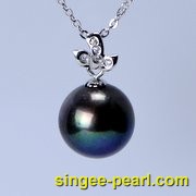 (11-11.5mm染黑色)珍珠挂坠GZ12025-1|心艺珍珠饰品网-珍珠图片