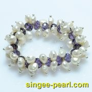 (7-8mm白色)珍珠手链SL12008-1|心艺珍珠饰品网-珍珠图片