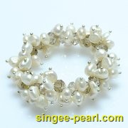 (7-8mm白色)珍珠手链SL12008-2|心艺珍珠饰品网-珍珠图片