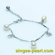 (7-8mm白色)珍珠手链SL12020-11|心艺珍珠饰品网-珍珠图片