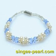 (5-6mm白色)珍珠手链SL12024|心艺珍珠饰品网-珍珠图片