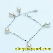 (7-8mm白色)珍珠手链SL12025-1|心艺珍珠饰品网-珍珠图片