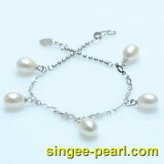 (7-8mm白色)珍珠手链SL12025-9|心艺珍珠饰品网-珍珠图片