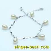 (7-8mm白色)珍珠手链SL12025-11|心艺珍珠饰品网-珍珠图片