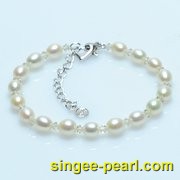 (7-8mm白色)珍珠手链SL12018-2|心艺珍珠饰品网-珍珠图片