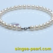 (9-10mm白色)珍珠项链XL12003-1|心艺珍珠饰品网-珍珠图片