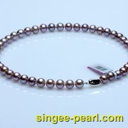 (9-10mm紫色)珍珠项链XL12008-1|心艺珍珠饰品网-珍珠图片