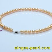 (9-10mm粉色)珍珠项链XL12008-2|心艺珍珠饰品网-珍珠图片