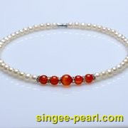 (7-8mm白色)珍珠项链XL12015|心艺珍珠饰品网-珍珠图片