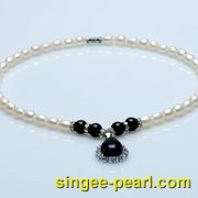 (7-8mm白色)珍珠项链XL12017-2|心艺合金配件珍珠图片