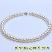 (11-12mm白色)珍珠项链XL12034-2
