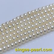 (8-9mm白色)珍珠直链ZL12008-2|心艺淡水珍珠饰品图片