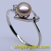 (6.5-7mm紫色)珍珠戒指JZ12013-1|心艺珍珠饰品网-珍珠图片