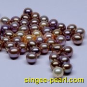 (10-11mm紫色)散珍珠SZ12013-1|心艺淡水珍珠饰品图片