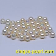 (8-8.5mm白色)散珍珠SZ12014-4-心艺珍珠图片
