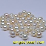 (9-10mm白色)散珍珠SZ12015-心艺珍珠图片