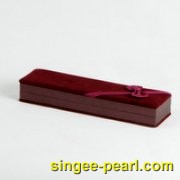 (珍珠珠宝)绒布深紫红长方盒BZ12012__心艺珍珠饰品网-饰品图片