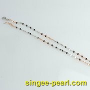珍珠双瓦片链YL12003__心艺珍珠饰品网-饰品图片