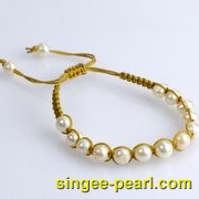 (7-8mm白色)珍珠手链SL12010-4|心艺珍珠饰品网-珍珠图片