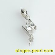 小挂坠925银珍珠配件PJ12016|心艺珍珠饰品网-珍珠图片