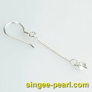 银单线耳钩珍珠配件PJ12025|心艺珍珠配件图片