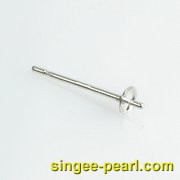 银耳钉珍珠配件PJ12027|心艺珍珠配件图片