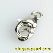 S925银龙虾扣珍珠配件PJ12046|心艺珍珠饰品网-珍珠图片