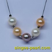 (8.5-9.5mm混彩)珍珠挂坠GZ12029-2|心艺混彩珍珠图片