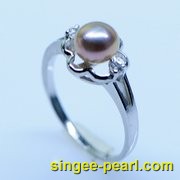 (6.5-7mm紫色)珍珠戒指JZ12017-3|心艺珍珠饰品网-珍珠图片