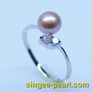 (6.5-7mm紫色)珍珠戒指JZ12022-3|心艺珍珠饰品网-珍珠图片