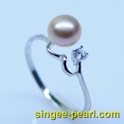 (6.5-7mm紫色)珍珠戒指JZ12023-3|心艺珍珠饰品网-珍珠图片