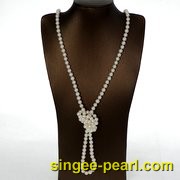 (7-8mm白色)珍珠毛衣链MY12003|心艺时尚珍珠饰品图片