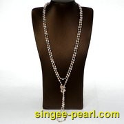 (5-6mm混彩)珍珠毛衣链MY12004-1|心艺混彩珍珠图片