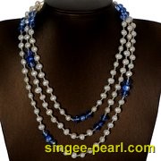 (7-8mm白色)珍珠毛衣链MY12007|心艺时尚珍珠饰品图片