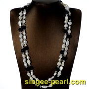 (9-10mm白色)珍珠毛衣链MY12015-3|心艺中等光泽珍珠图片