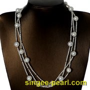 (10-11mm白色)珍珠毛衣链MY12022__心艺珍珠饰品网-饰品图片