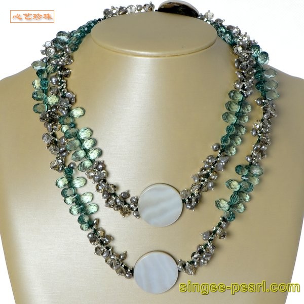 心艺珍珠:花式珍珠项链HL12036图片一