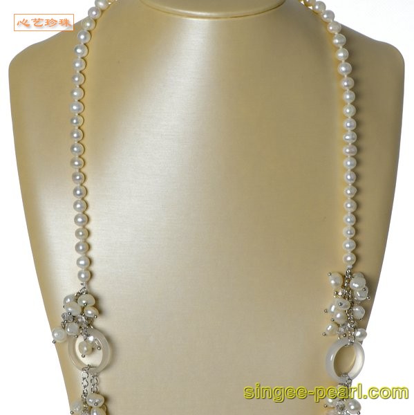 心艺珍珠:花式珍珠项链HL12046图片一