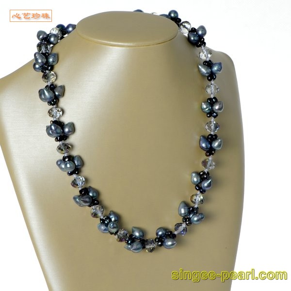 心艺珍珠:花式珍珠项链HL12050图片三