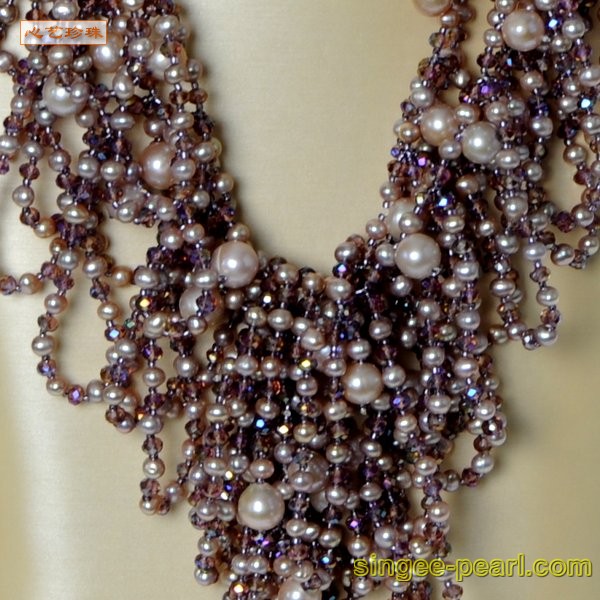 心艺珍珠:花式珍珠项链HL12052图片一