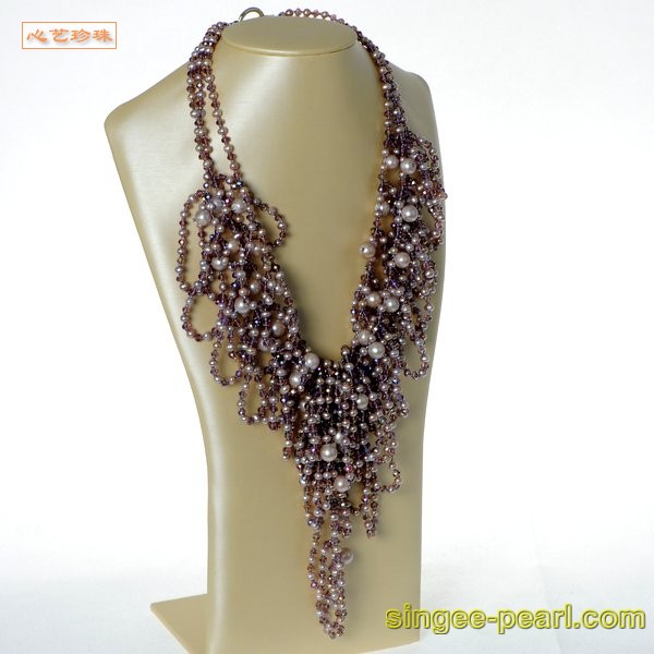 心艺珍珠:花式珍珠项链HL12052图片三