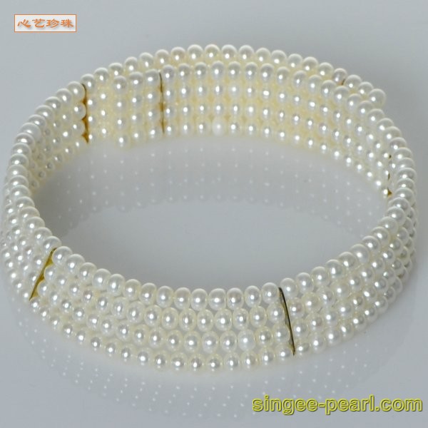 心艺珍珠:(5-6mm白色)花式珍珠项链HL12053图片一