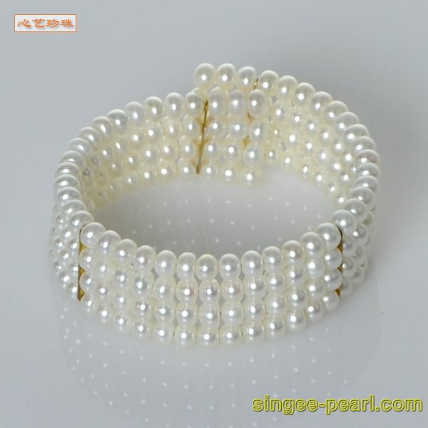 心艺珍珠:(5-6mm白色)花式珍珠项链HL12053图片二