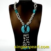 (6-7mm白色)花式珍珠项链HL12010|心艺时尚珍珠饰品图片